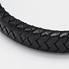 Braided Leather Cord Bracelets LS-BJEW-I200-08-3