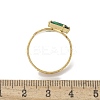 304 Stainless Steel Cuff Rings for Women RJEW-D302-03G-03-3