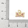 Rack Plating Brass Micro Pave Cubic Zirconia Links KK-Q028-14G-3