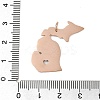 Ion Plating(IP) 304 Stainless Steel Pendants STAS-T038-84RG-3