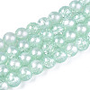 Translucent Crackle Glass Beads Strands CCG-T003-01G-1
