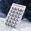 304 Stainless Steel Polishing effect Hoop Earrings EJEW-M001-14P-6