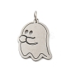 Non-Tarnish Halloween Laser Cut 304 Stainless Steel Pendant LS-STAS-H184-14BP-1