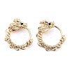 Brass Micro Pave Cubic Zirconia Hoop Earrings for Women EJEW-U029-01G-01-1