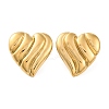Ion Plating(IP) 304 Stainless Steel Stud Earrings EJEW-G395-11G-2