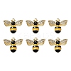 6Pcs Rack Plating Alloy Enamel Pendants ENAM-YW0002-56D-1