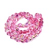 Electroplate Transparent Glass Beads Strands EGLA-N056-01A-07-2