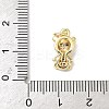 Brass Micro Pave Cubic Zirconia Pendants ZIRC-I356-14G-02-3