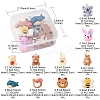10Pcs 10 Style Animal Resin Pendants RESI-YW0001-21-4