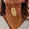 Oval Alloy Adjustable Rings for Women LS-RJEW-B108-05KCG-1