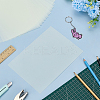Luminous Glow in the Dark Rectangle Plastic Heat Shrink Sheets Film DIY-WH0591-254B-4