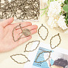 50Pcs Tibetan Style Alloy Open Back Bezel Big Pendants FIND-CA0008-77AB-3