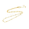 925 Sterling Silver Ball Link Chain Necklaces NJEW-N054-16G-1
