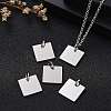 Anti-Tarnish 304 Stainless Steel Stamping Blank Tag Charms STAS-I311-28P-7