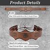 PU Leather & Alloy Headbands Hair Accessories for Women Girls OHAR-WH20009-02B-01-2