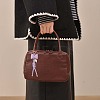 2Pcs 2 Colors Imitation Leather Keychain KEYC-CL0001-03A-5