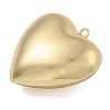 Heart Brass Pendants KK-N254-98G-02-2