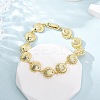Brass Link Bracelets for Women BJEW-H209-01B-G-2