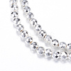 Electroplate Non-magnetic Synthetic Hematite Bead Strands G-Q465-23S-1