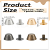 8 Sets 4 Colors Zinc Alloy Rivet PURS-LP0001-12-2