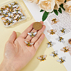 48Pcs 2 Colors Alloy Enamel Pendants ENAM-DC0001-47-3