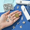 40Pcs 8 Styles Tibetan Style Alloy Pendants FIND-YW0005-67-4