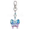 4Pcs Acrylic Butterfly Pendants Decorations HJEW-JM01595-2