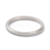 Non-Tarnish 2mm Matte Plain Dome Finger Ring for Girl Women RJEW-C012-01D-P-2