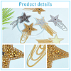 6Pcs 6 Style Star Hotfix Resin Rhinestone(Hot Melt Adhesive On the Back) DIY-PH0006-99-7