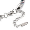 304 Stainless Steel Rope Chain Bracelets for Women BJEW-G712-14A-PRC-3