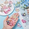 16Pcs 4 Colors Transparent Acrylic Beads MACR-FH0001-14-3
