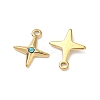 304 Stainless Steel Rhinestone Pendants STAS-L308-04A-G-2