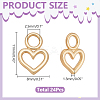 24Pcs Brass Pendants KK-WR0001-75-2