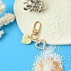 Heart Alloy & ABS Plastic Imitation Pearl Pendant Decoration HJEW-YW00027-04-1