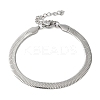 Non-Tarnish 304 Stainless Steel Herringbone Chain Bracelet for Men Women LS-BJEW-Q998-01P-1