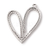 Eco-Friendly Rack Plating Brass Micro Pave Cubic Zirconia Pendants KK-F835-05P-2