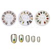 Alloy & Glass Rhinestone & Resin Cabochons MRMJ-S035-070-1