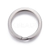 304 Stainless Steel Split Key Ring Clasps STAS-L226-007B-2