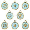 8Pcs 8 Styles Marine Animal 304 Stainless Steel Pendants STAS-FS0002-13-1
