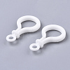 Opaque Solid Color Bulb Shaped Plastic Push Gate Snap Keychain Clasp Findings KY-T021-01L-3