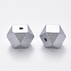 Painted Natural Wood European Beads LS-WOOD-Q040-020A-B02-2