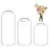 3Pcs 3 Styles Glass Flower Arrangement Water Receptacle AJEW-BC0007-90-1