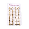 304 Stainless Steel Hoop Earrings EJEW-L302-02G-03-4