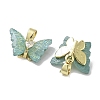 Real 18K Gold Plated Rack Plating Brass Micro Pave Cubic Zirconia Pendants KK-R161-06G-02-2