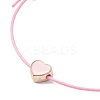 8Pcs 8 Style Heart & Skeleton Key Alloy Enamel Braided Bead Bracelets Set BJEW-JB09771-S-5