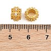 Brass Micro Pave Clear Cubic Zirconia European Beads CU-CBA6A75-16G-3
