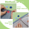 98Pcs Star Computerized Embroidery Cloth Iron On/Sew On Patches PATC-FG0003-21-3
