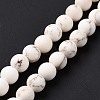 Natural Magnesite Round Bead Strands X-G-L358-4mm-02-3