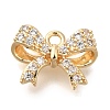 Brass Micro Pave Cubic Zirconia Pendants KK-Q001-11G-1