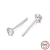 925 Sterling Silver Ear Stud Findings STER-K167-043A-S-2
